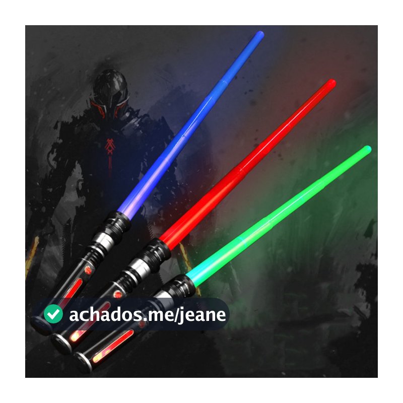 Cosplay Star Wars Sabre De Luz Brinquedo LED Som Espada Jedi Luminosa Darth Vader Estatueta Festa Fornecedor Adereços Me