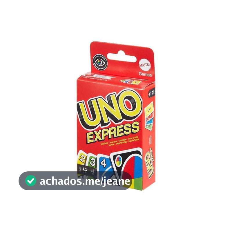 Jogo de Cartas UNO Express com 56 cartas Mattel