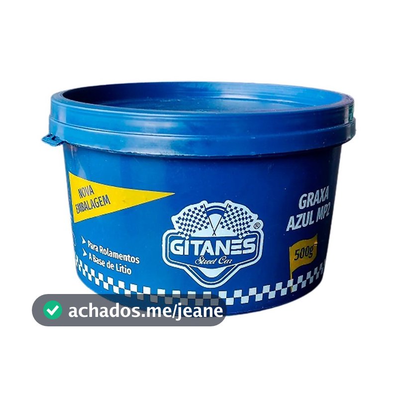 Graxa Lítio Azul Lubrifica Rolamento Alta Temperatura 500g Gitanes