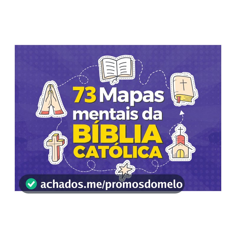 Apostila Estudo Bíblia Católica Sagrada Mapa Mental Visual Explicada Livro por Livro | Evangélico 66/73 Livros