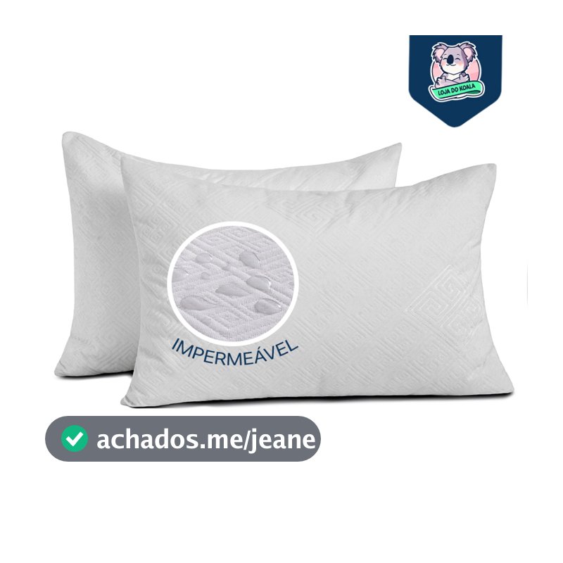 Protetor Impermeável para Travesseiro Tecido Jacquard Premium SUPER SILENCIOSO 100% Impermeável