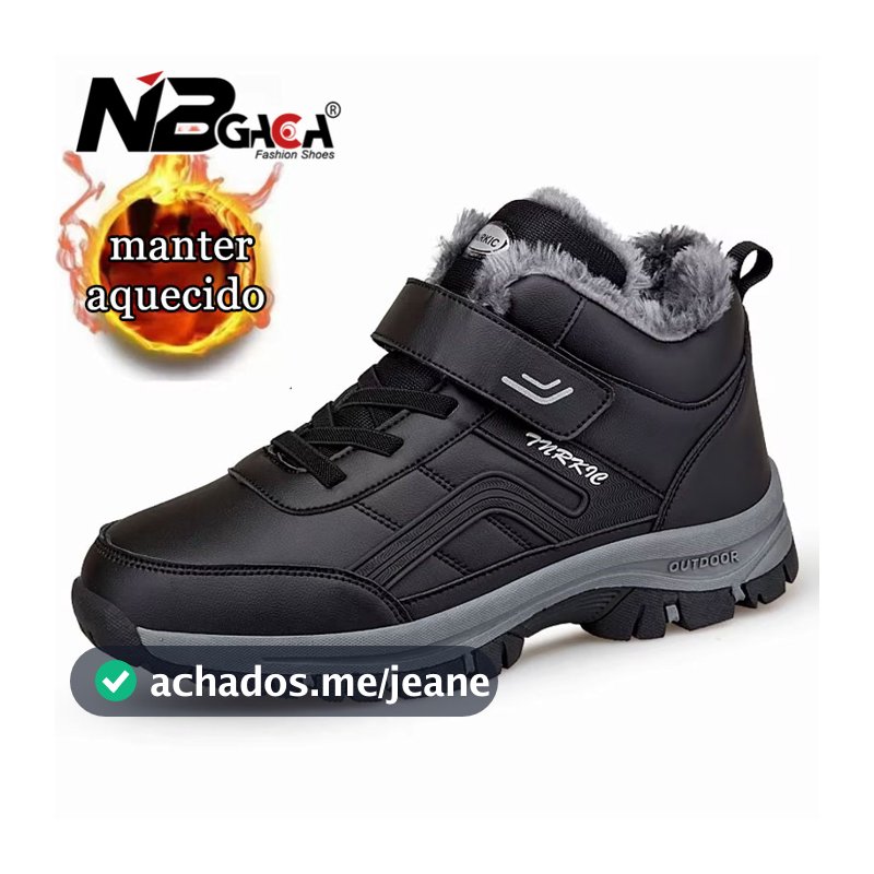 Botas De Inverno Para Homens Novas À Prova Dwaterproof Água Couro Do Plutônio Quente Neve Tornozelo Sapatos De Algodão A