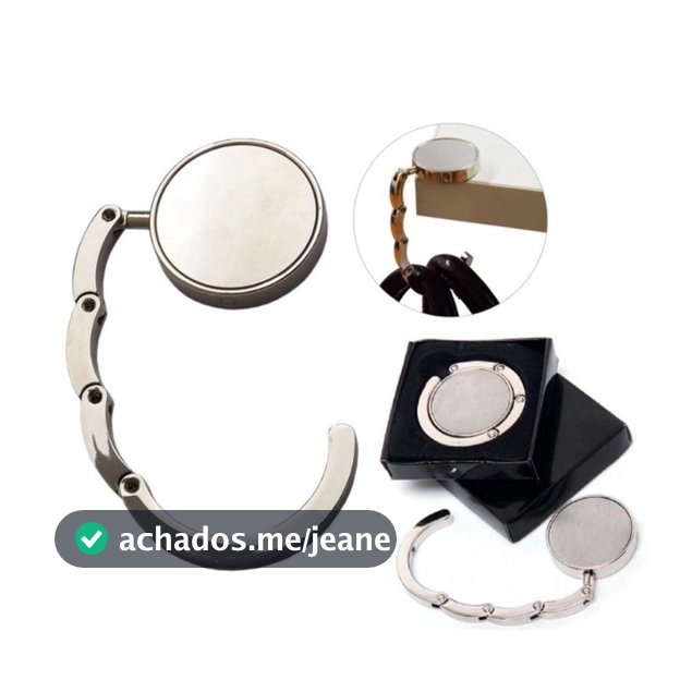 Suporte - Gancho - Porta Bolsa Dobrável Portátil De Mesa Pendurar Sacolas