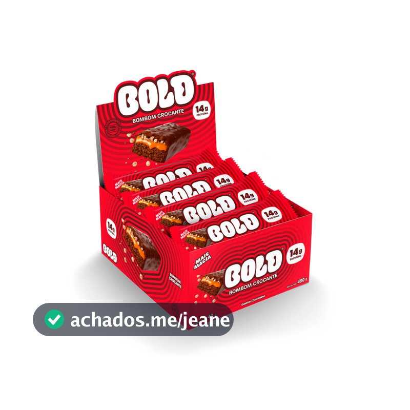 Barra de Proteína Bold Bombom Crocante 40g - 14g de Proteina