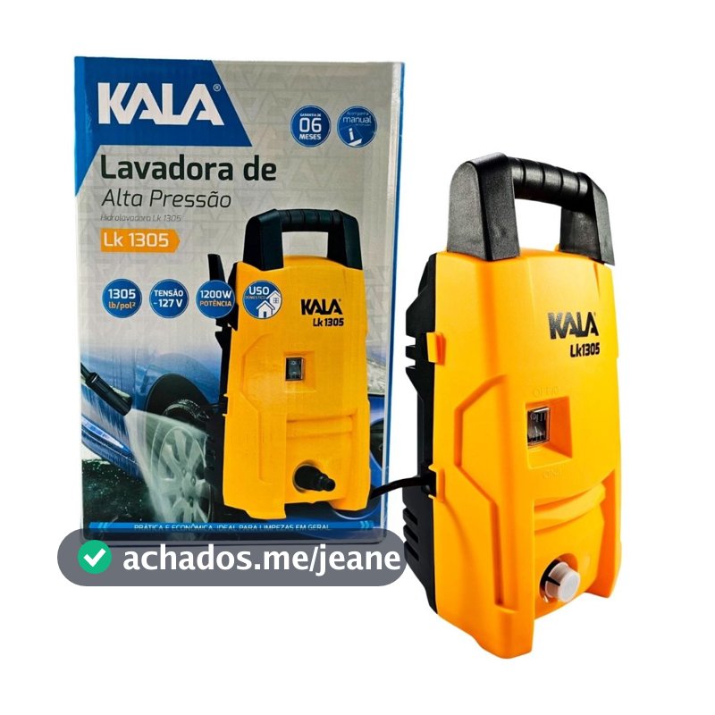Lavadora de Alta Pressão para Lava Car 1300psi LK1305 com Regulagem - Kala