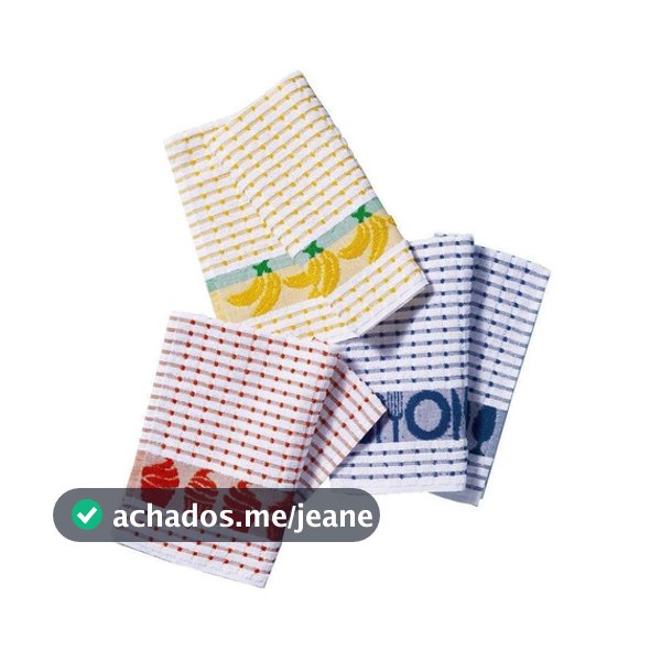 Kit 5 Panos de Prato GOURMET Premium Atoalhado 100% Algodão Teka - Cor Sortida