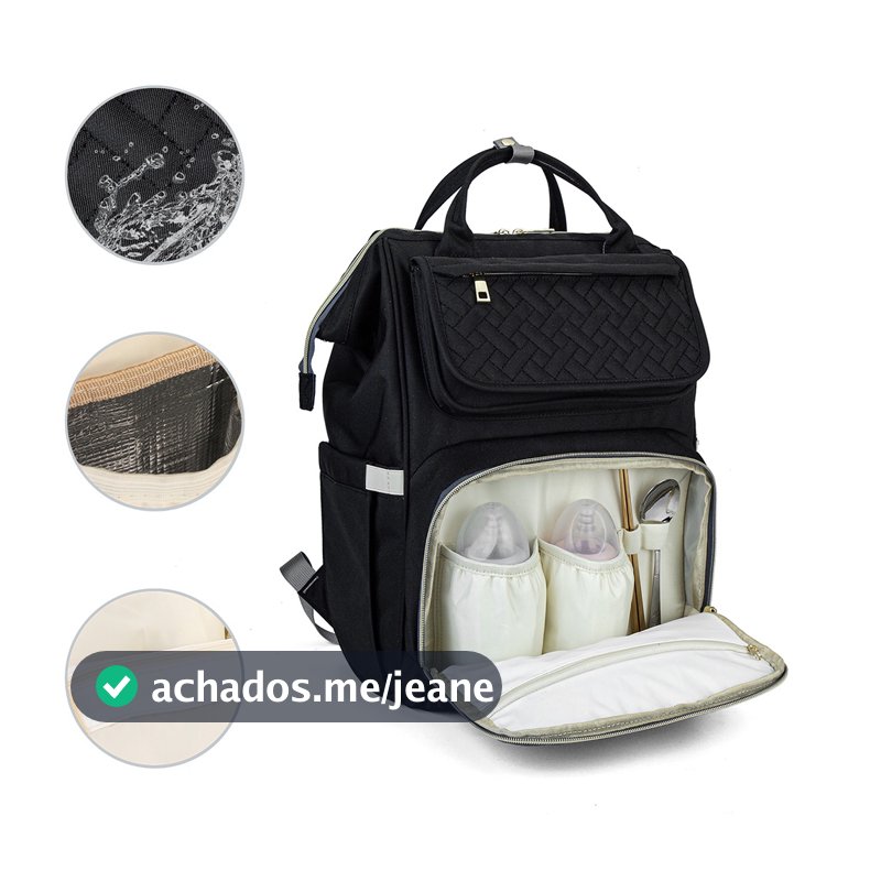 Mochila Bolsa Maternidade Lequeen Original Bolso Térmico