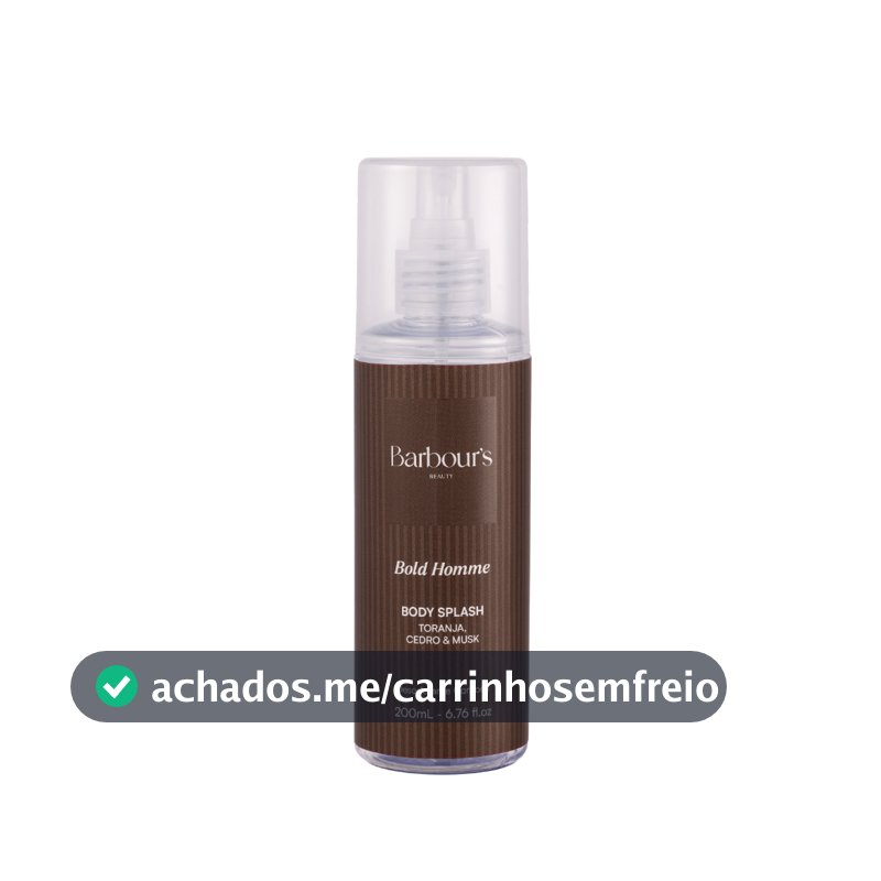 Body Splash Masculino Bold Homme Desodorante Barbour's 200ml