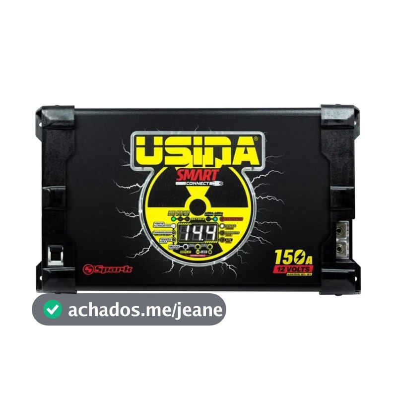 Fonte Carregador Automotivo Usina 150a Smart Connect Bivolt Automático Smart Charger