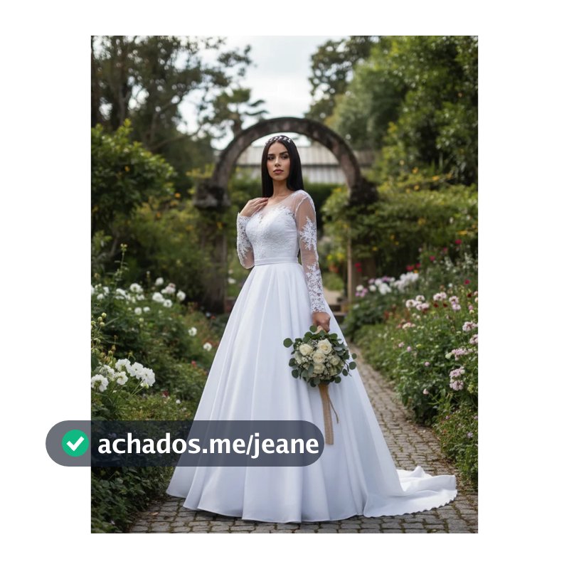 Vestido De Noiva Casamento Renda sem Brilho com cauda