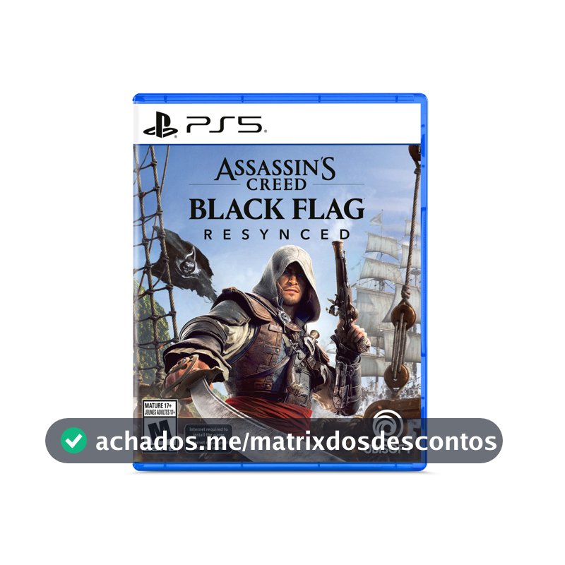Assassins Creed Black Flag Resynced PS5 Midia Fisica