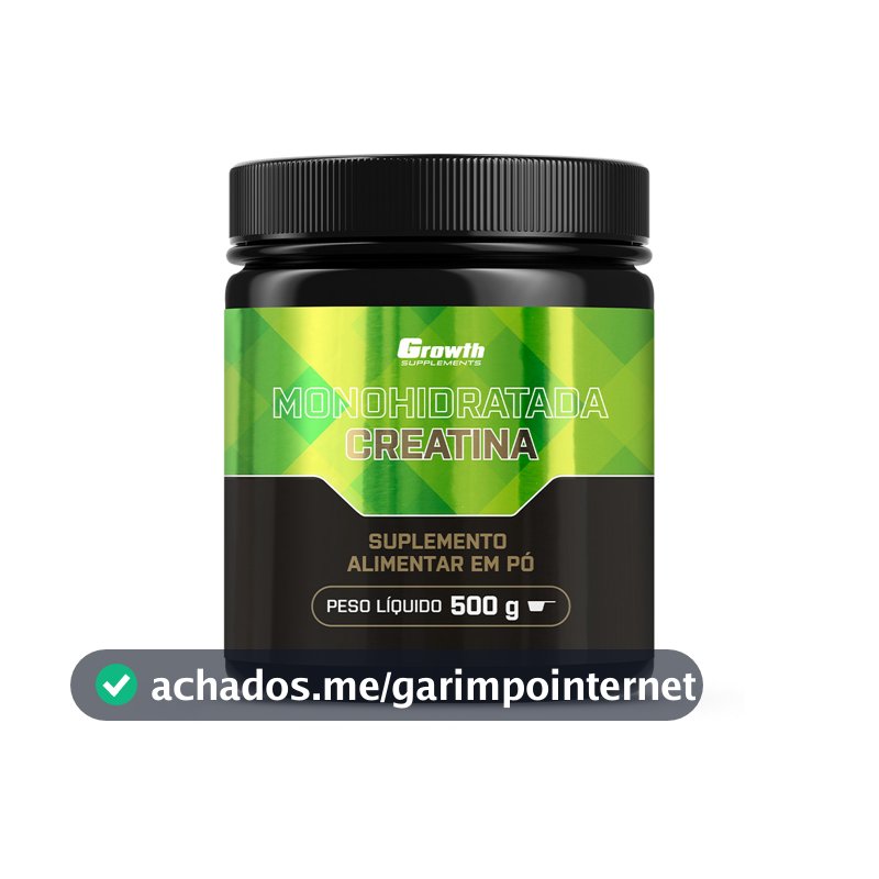 Creatina Monohidratada - Growth Supplements - Sem sabor em pó