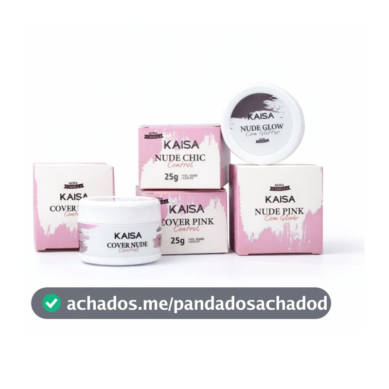 Gel KAISA Control 25g Nova Formula Sem TPO e DMPT Para Alongamento De Unhas em Gel