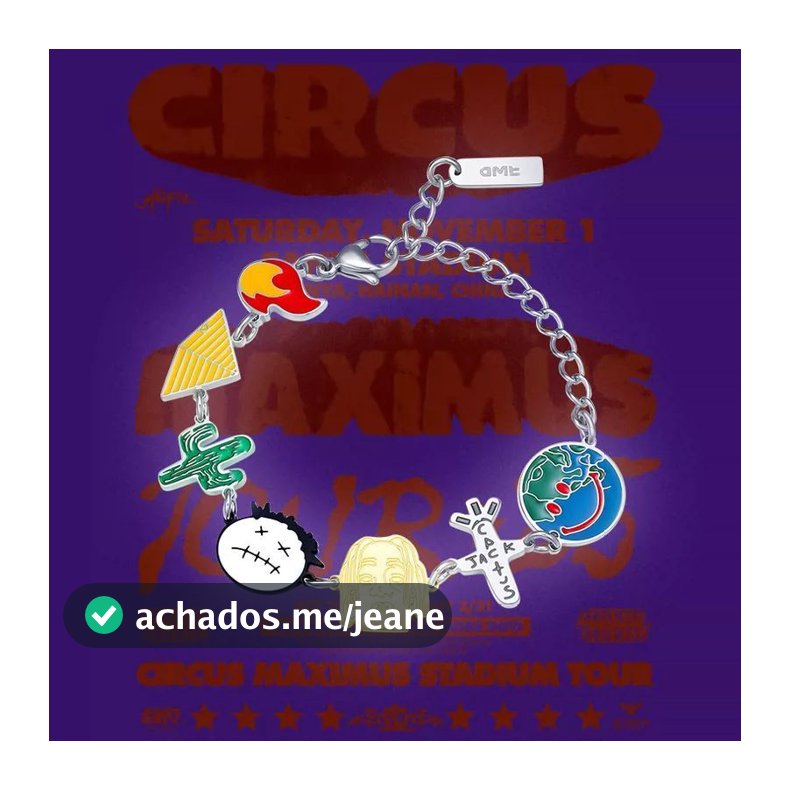 2025 Travis Scott Álbum Cor Gota Esmalte Trendy Rap All-Match Pulseira Estilo Unissex