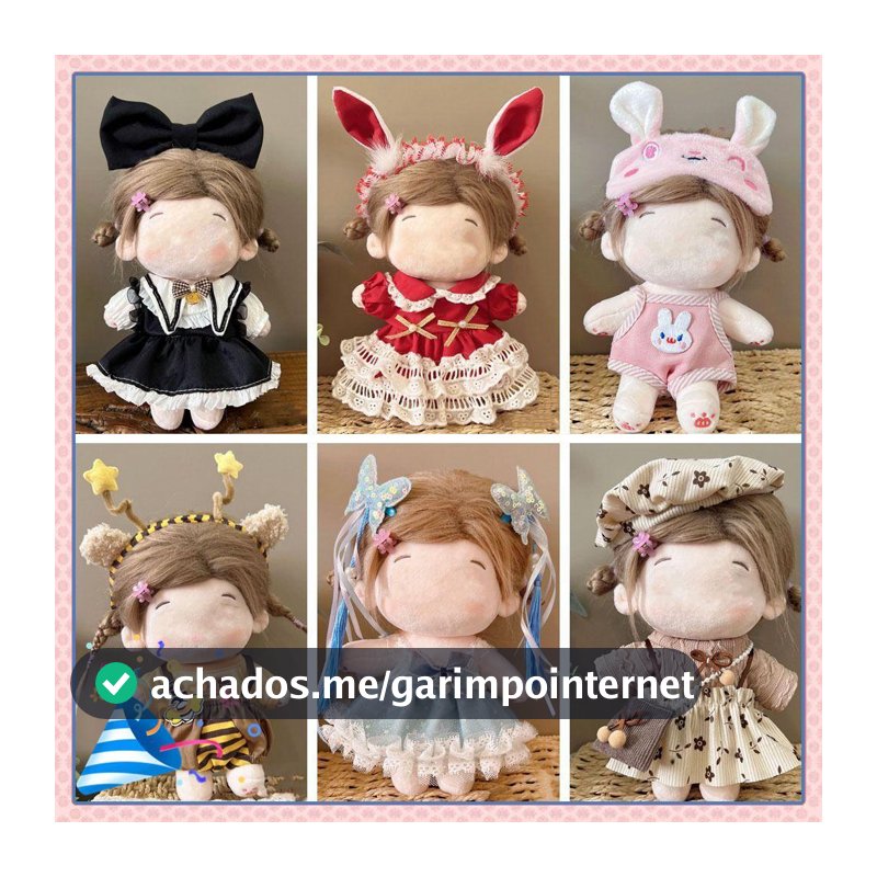 Terno De Vestido Em Miniatura , Acessórios De Boneca De 20CM , Roupas , Boné , Adereços Para Fotos , Conjunto