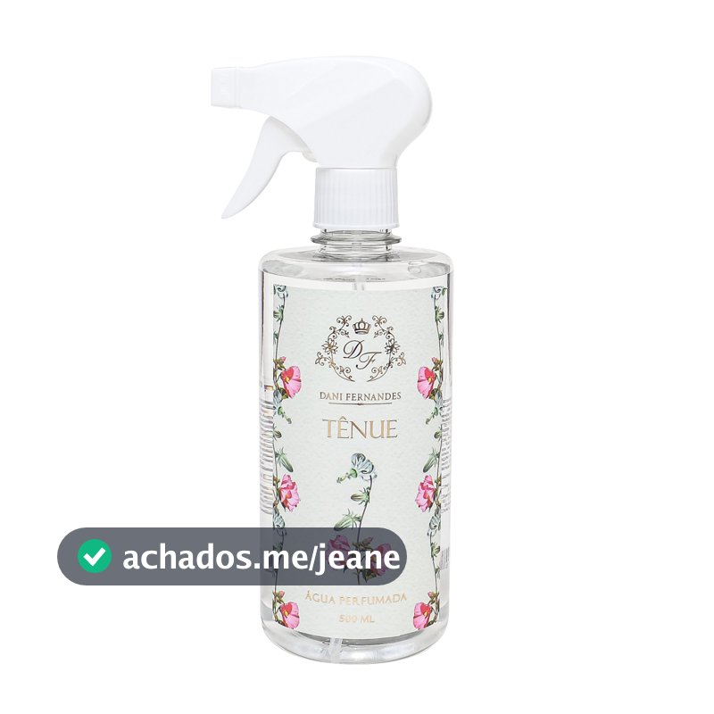 Água Perfumada Tênue 500ml Para Roupas Dani Fernandes
