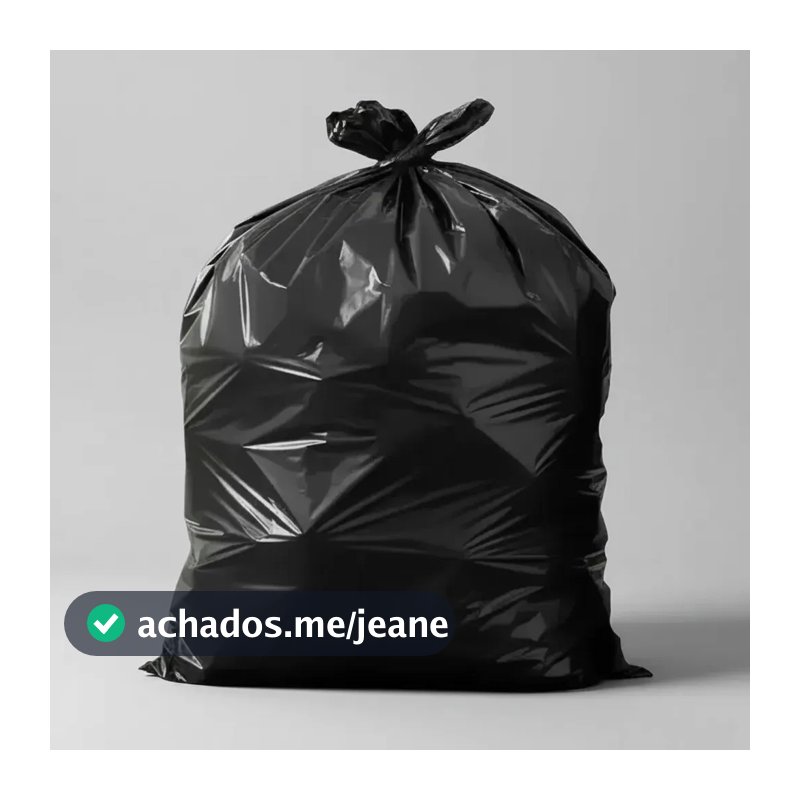 Saco de Lixo 20L 40L 60L 100L Super Reforçado 0,12 Resistente Grosso Boca Larga Preto