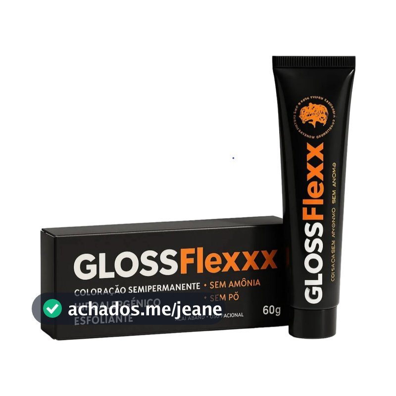 Coloraçao Gloss Flexxx Pinta Apenas os Fios Brancos Sem Amônia