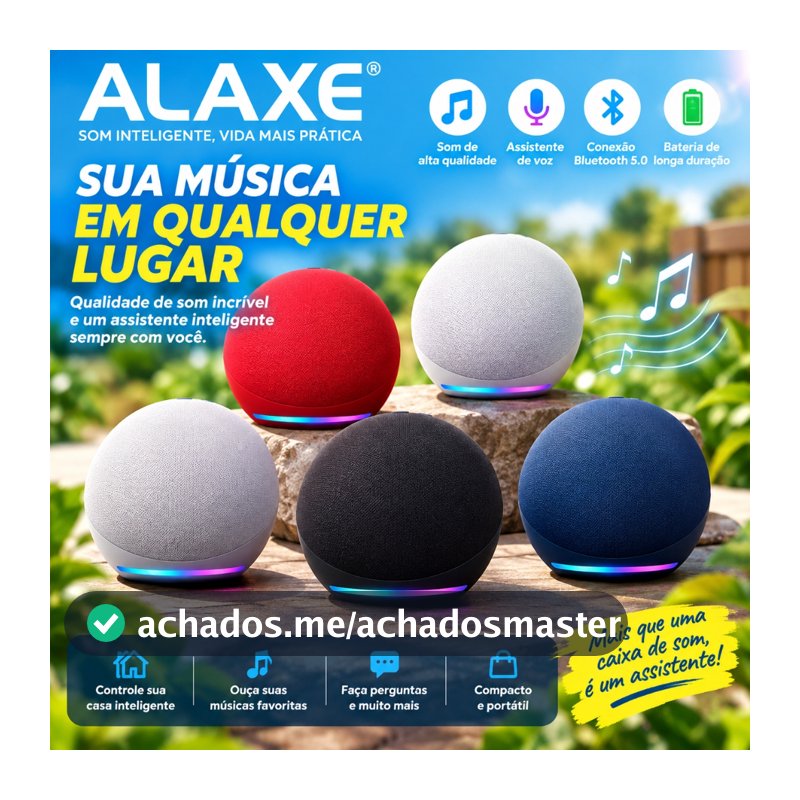 Caixa de Som Echo Dot 5ª Geração Alexa Smart Speaker Bluetooth WiFi