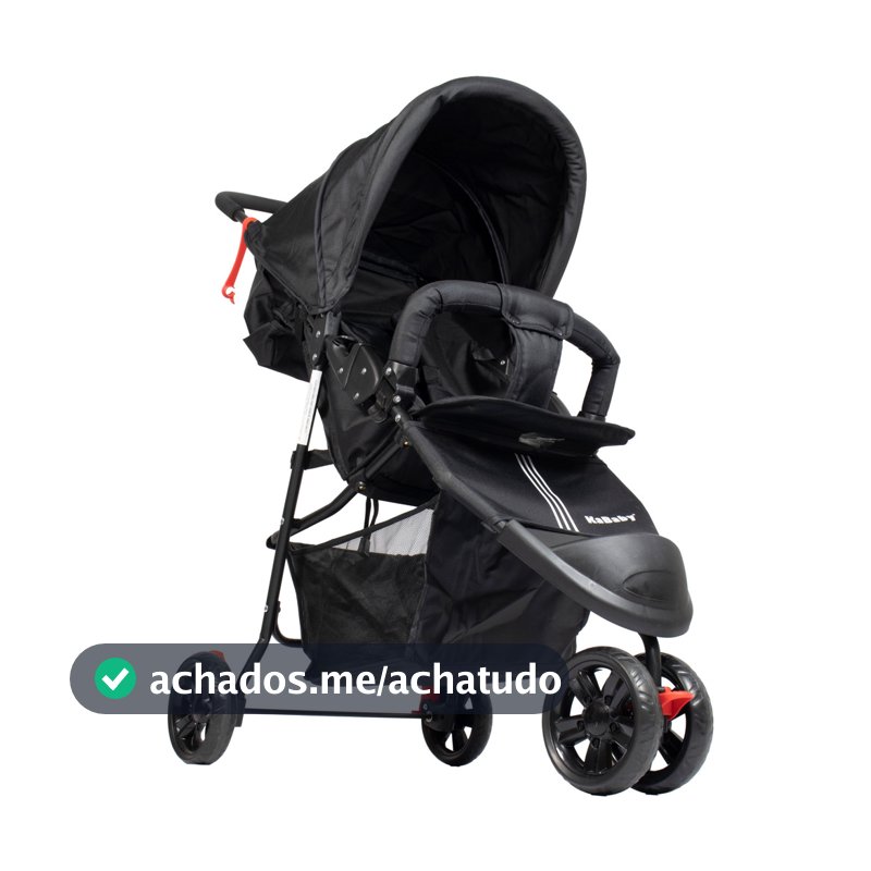 Carrinho De Bebê EasyGo Com Cesto 3 Rodas Passeio Até 15kgs - KaBaby