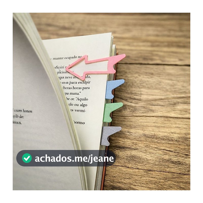 kit Marcador de Página Tipo Seta Colorido - Marcador de Livro.