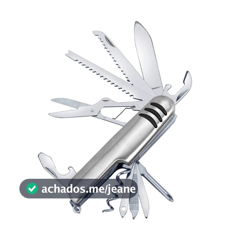 Mini Canivete de Metal Funções Dobravél Multiuso De Aço Inoxidável para Acampamentos Camping