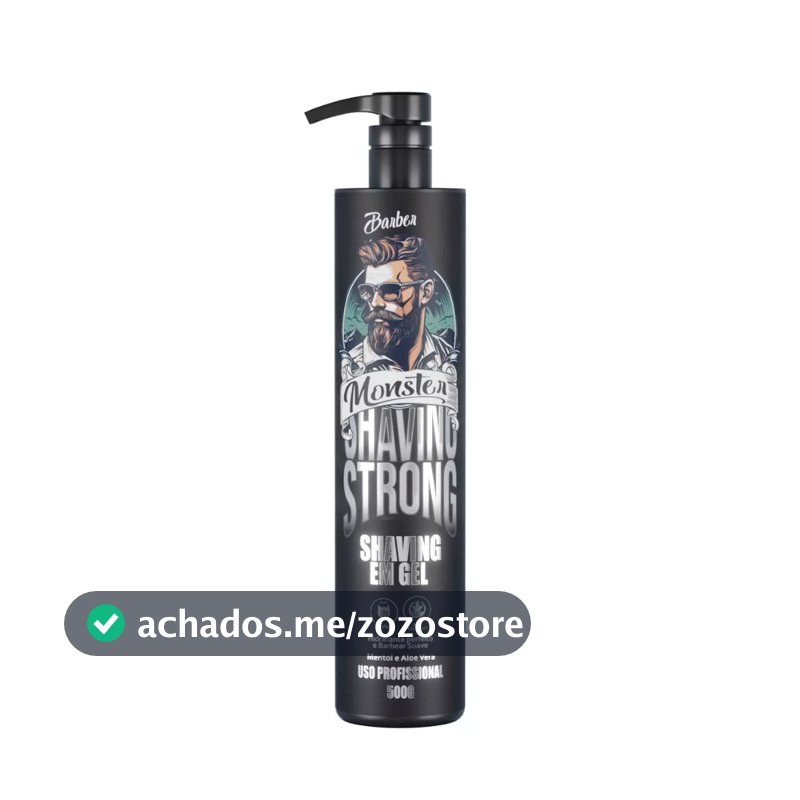 Shaving Gel Barbear Refrescante mentolado Aplicação Transparente 500ml  Pra Fazer Barba Pezinho E Navalhado Hidratante