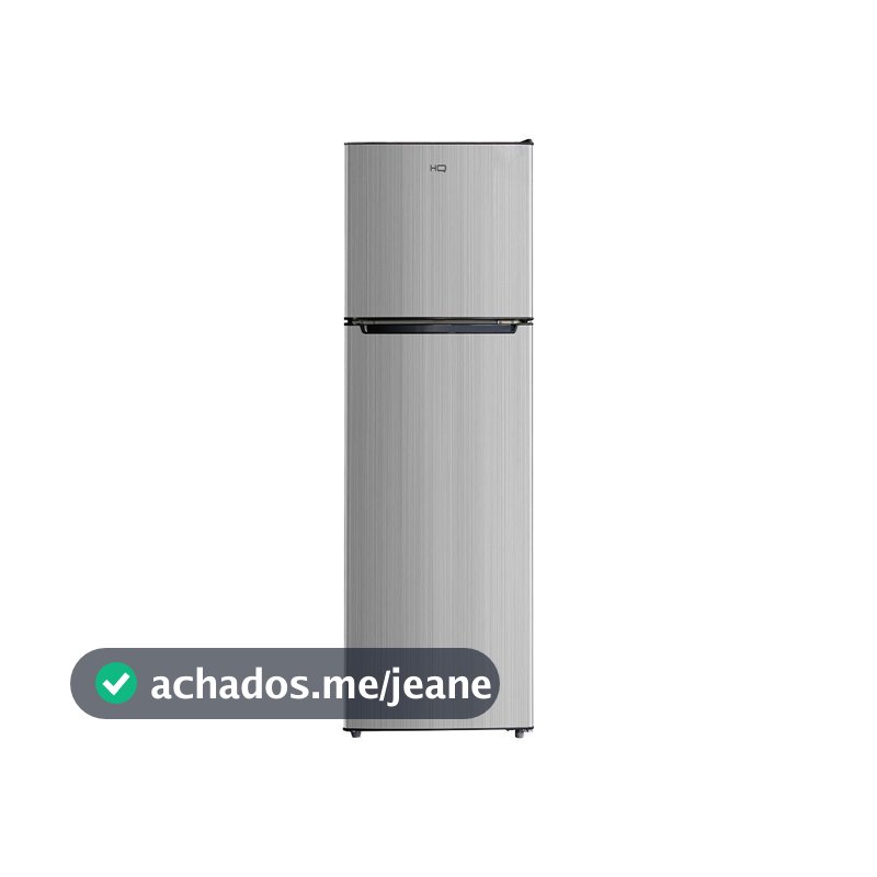Geladeira Refrigerador HQ Defrost 290 Litros Preto/Cinza HQ-290RDF 220V