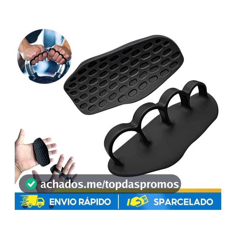 Luva de Academia Musculação Treino Max Grip Protetor de Pegada Antiderrapante 4 Dedos