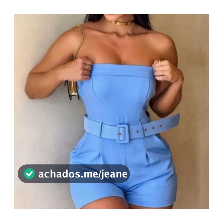 Macaquinho feminino Alfaiataria Tomara Que Caia Com Cinto megaliquida2026&
