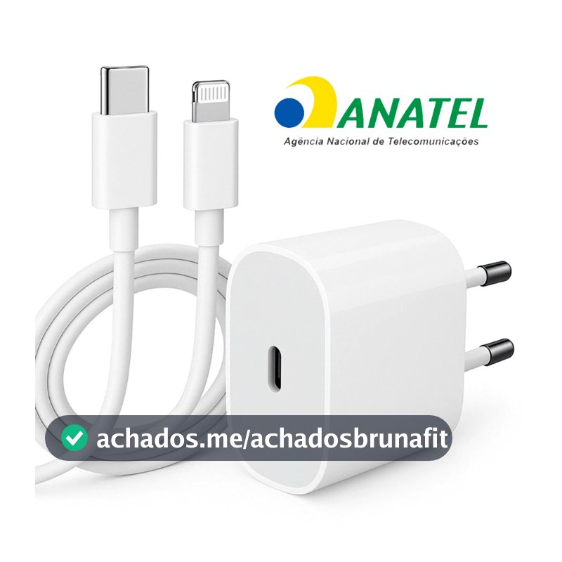 Carregador Rápido Compativel 11 12 13 14 Pro Max X Xr Xs Completo 20W Lightning