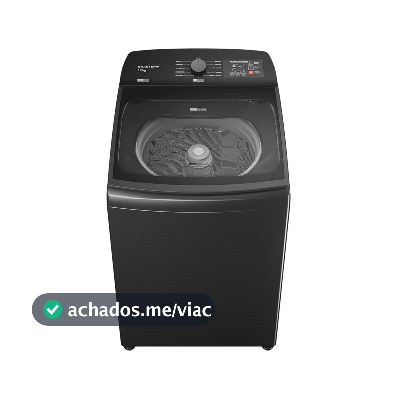 Máquina de Lavar Brastemp 16Kg Cinza Platinum com Ciclo Tira Manchas Advanced e Smart Sensor - BWF16A9