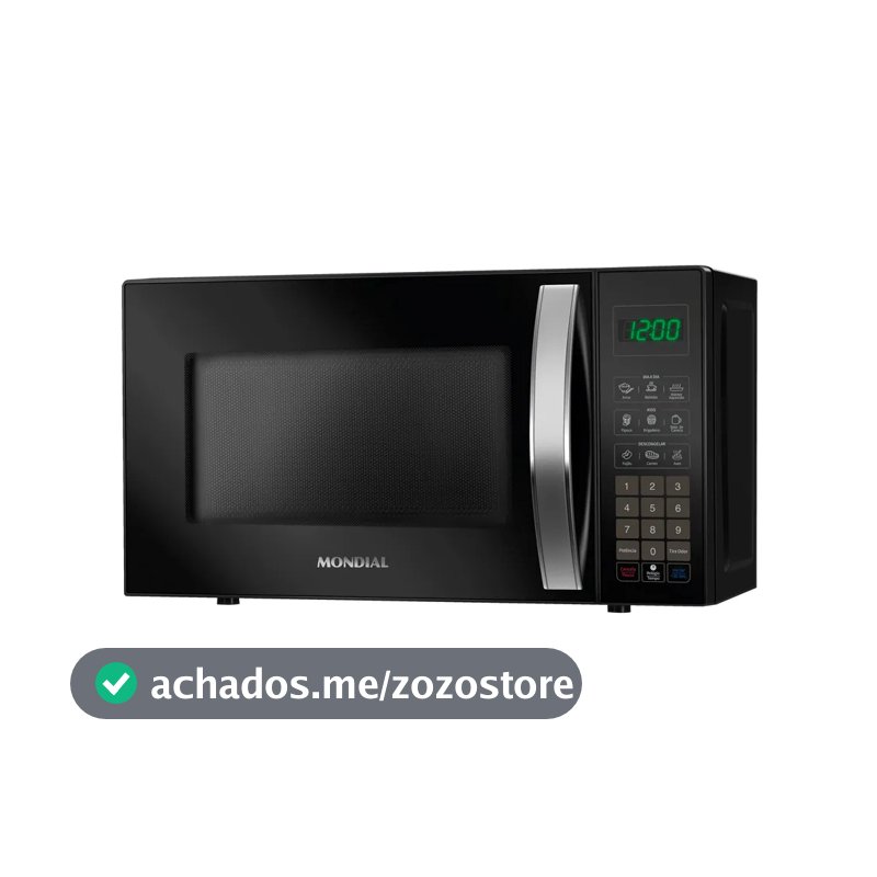 Micro-ondas Mondial Mo 01 21 B Potencia 1200w 60hz 21 Litros