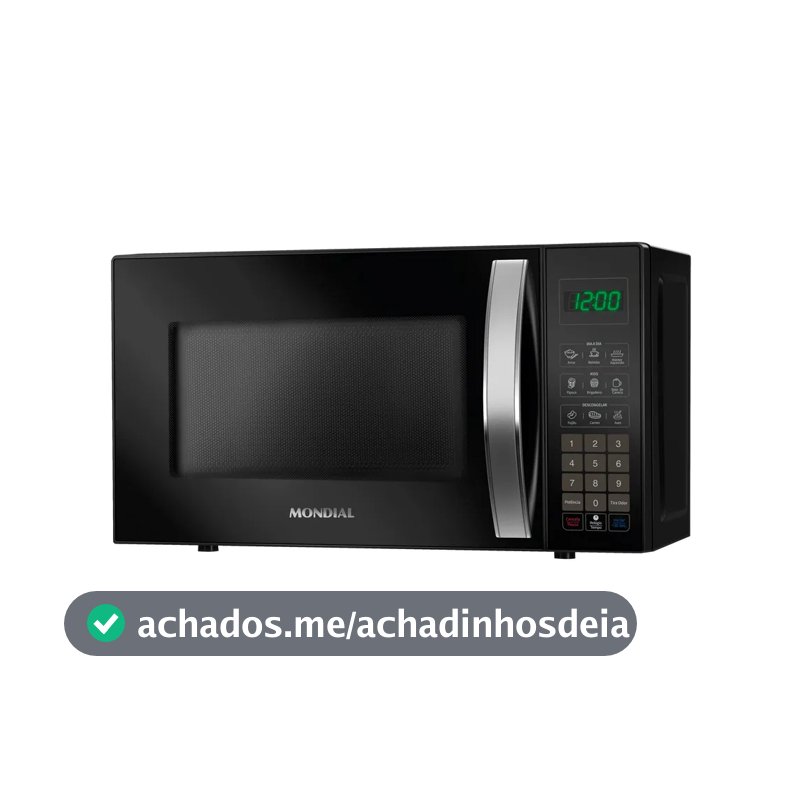 Micro-ondas Mondial Mo 01 21 B Potencia 1200w 60hz 21 Litros