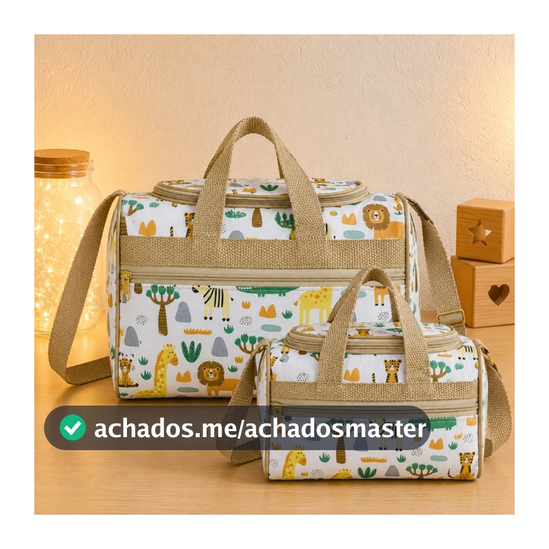 Bolsa Maternidade Menino Menina Kit 2 Peças Conjunto Mamãe Bebê Bolsas Mala Saida Maternidade