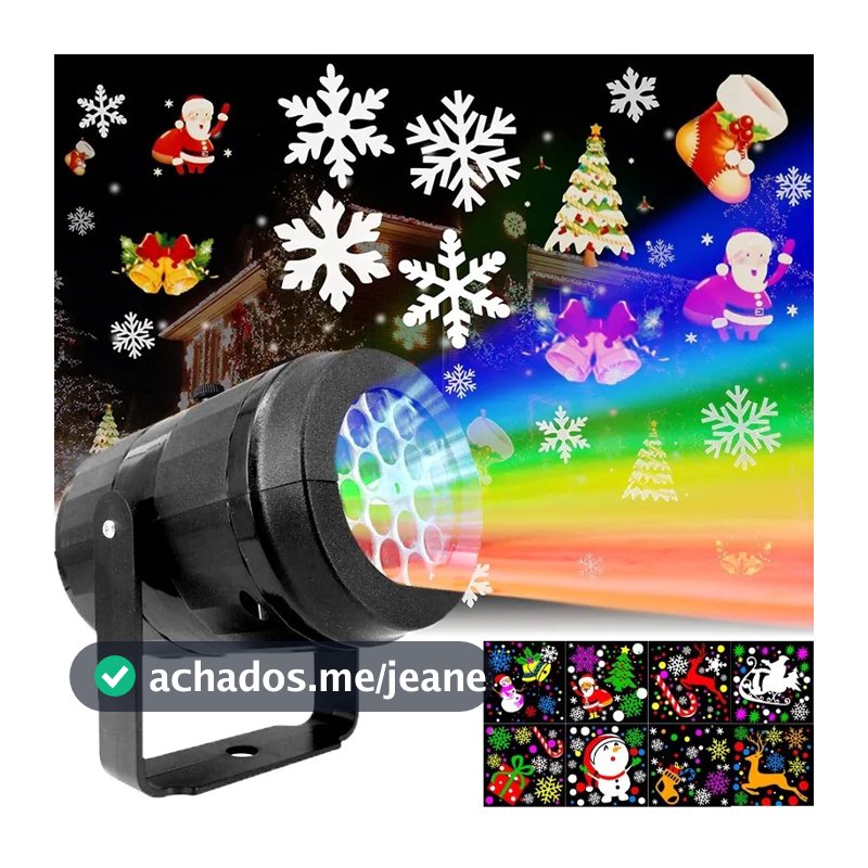 Projetor Led Desenhos Natalinos Laser decoração de natal luz colorida rotativa Lâmpada canhão Festas