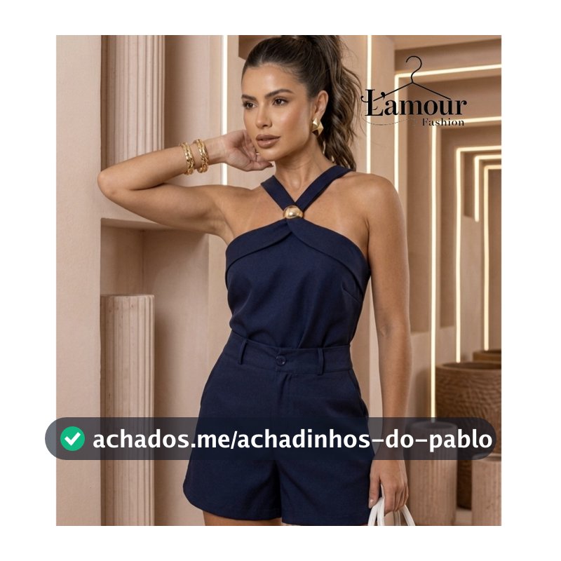 SUPER CHIQUE!!! Conjunto Clássico  Em Tecido Luis Twill Blusa Cavada Com Detalhe Fivela-Codigo1118