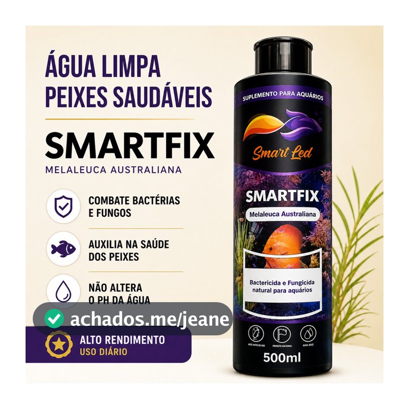 Tratamento para Doenças de Peixes Aquário Melaleuca SmartFix 500ml