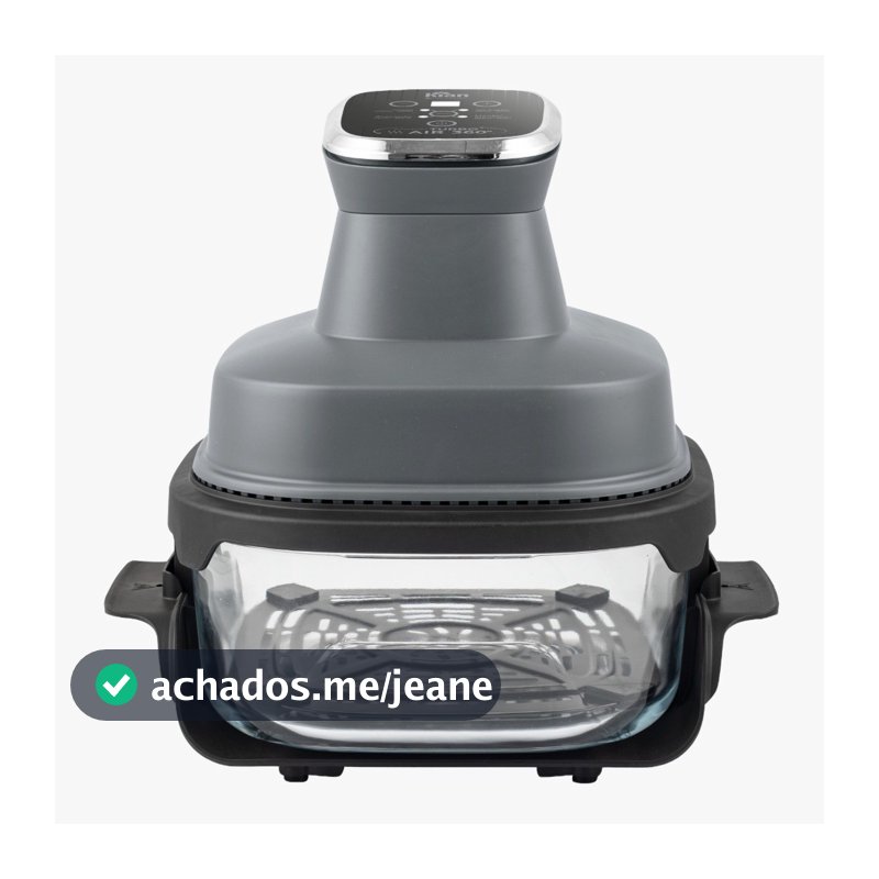 Fritadeira Elétrica 4L com Cesto de Vidro 1500W AFV-101 Air Fryer Travessa de vidro com Tampa Kian