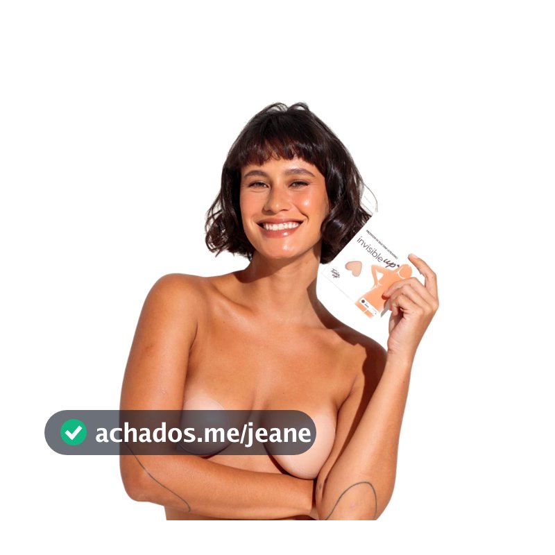 Protetor Tapa de Mamilos Silicone Adesivo Reutilizavel Discreto Bege 1 Par Toda Up