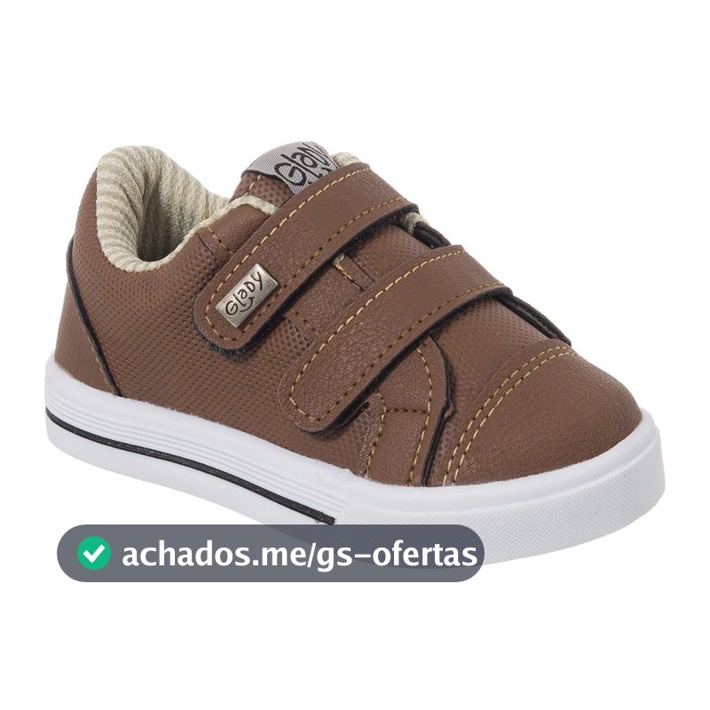 Tênis Menino Glady Infantil Criança Confortável Estiloso Original Fechamento Fácil Original Promoção