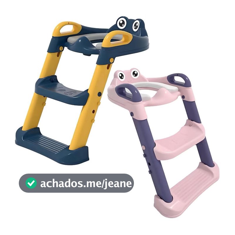 Assento Redutor com Escadinha Infantil para Vaso – Pinico (redutor de assento) para Menino e Menina