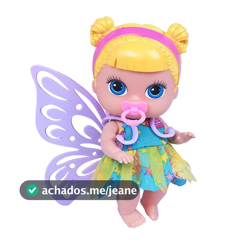 Boneca Baby's Collection Mini Fada Fadinha Menina - Super Toys