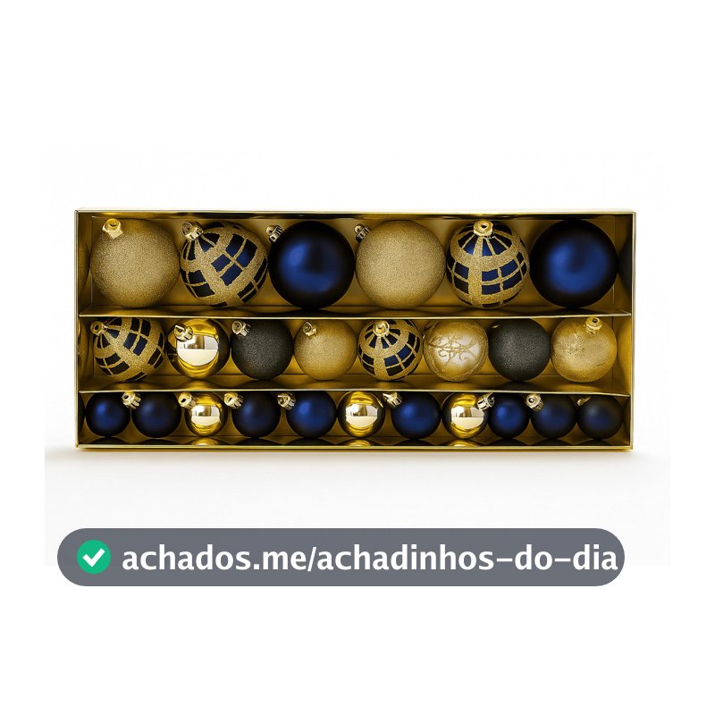38 Bolas de Natal Decoração Árvore Premium Luxo Feitos a mão