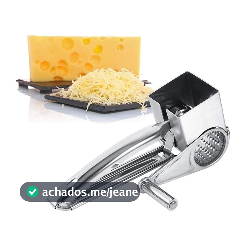Ralador Triturador de Queijos e Alimentos Aço Inox