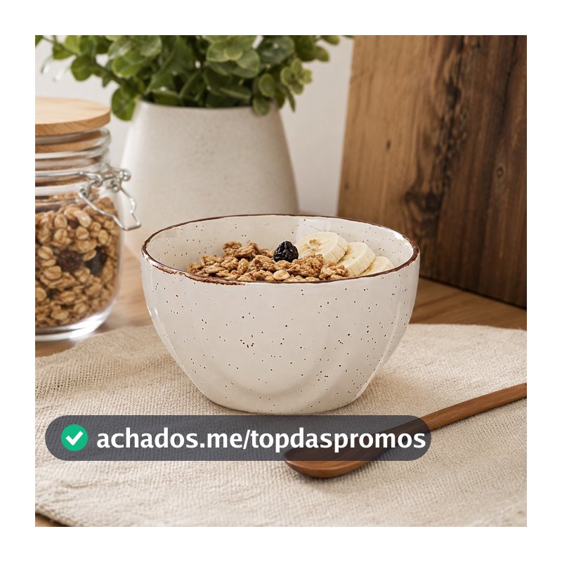 Bowl de Cerâmica Bahamas 350ml Bege - Hauskraft Premium