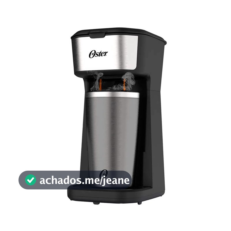 Cafeteira Oster 2Day Inox 2 em 1 com Copo Térmico