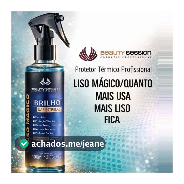 Protetor Térmico Liso Mágico Brilho das Estrelas 100 ml - Beauty Session Professional