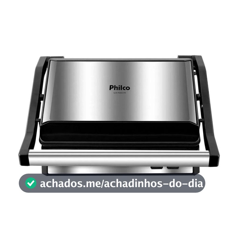 Grill e Sanduicheira Philco PGR21PI Maxx Clean 1000W