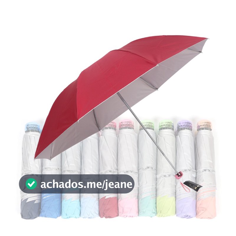 Guarda Chuva - Sobrinha pequena para bolsa, acompanha capinha